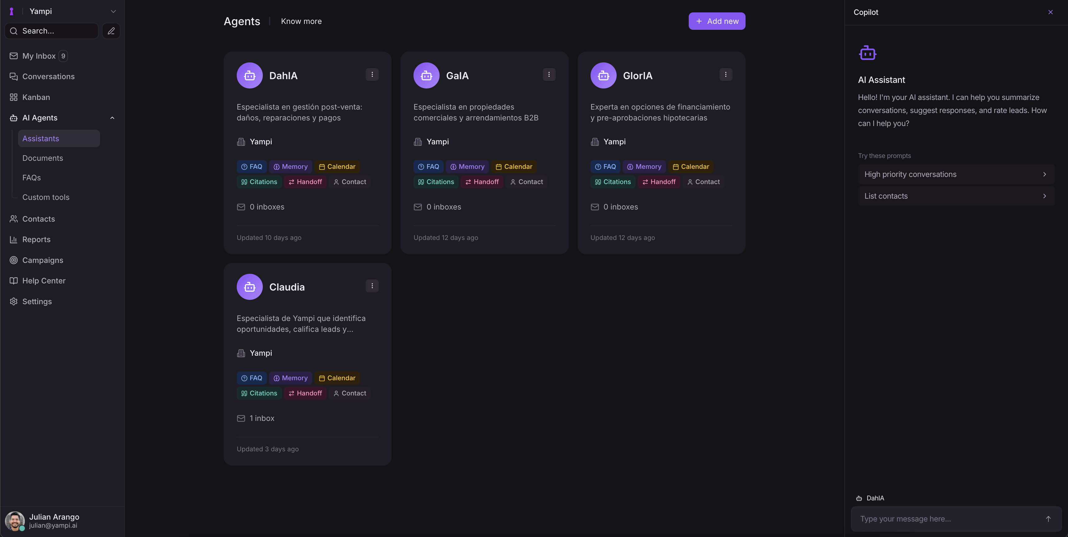 Dashboard preview